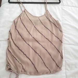 Sheer Cami top sequin